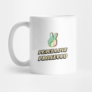 Peace Love Prosecco Yoga and Wine Mug